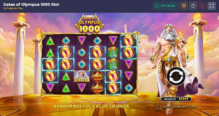 Gates of Olympus 1000 Schermata 3